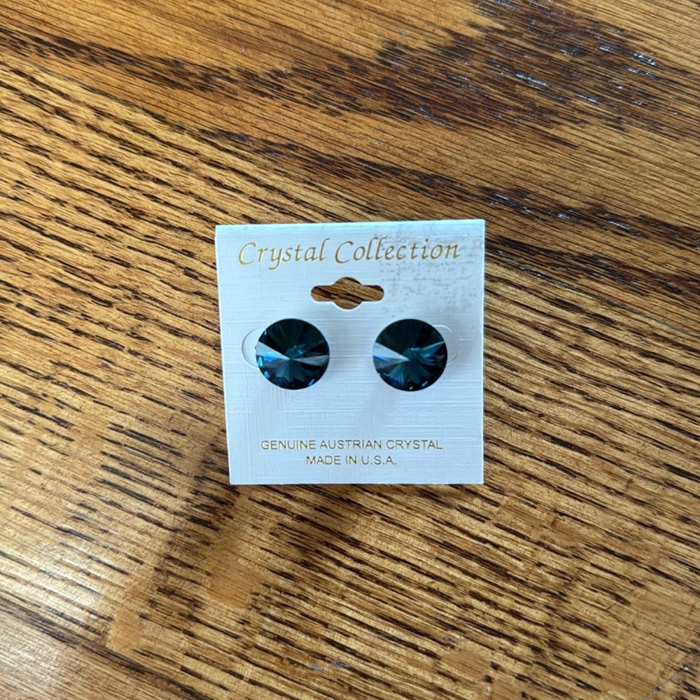 Blue Crystal Avenue Earrings